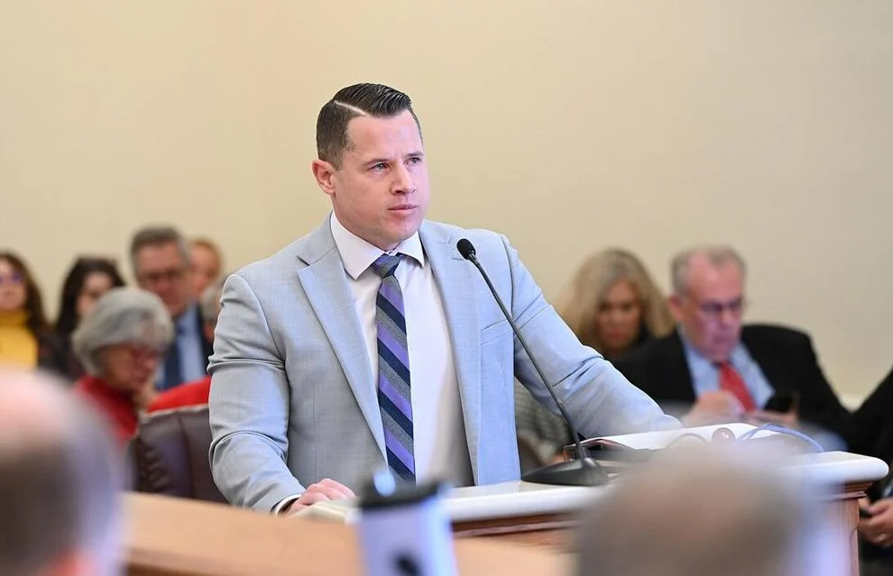 West Virginia Department of Human Services Secretary Alex Mayer testifies before state lawmakers in December.  West Virginia Legislative Photography